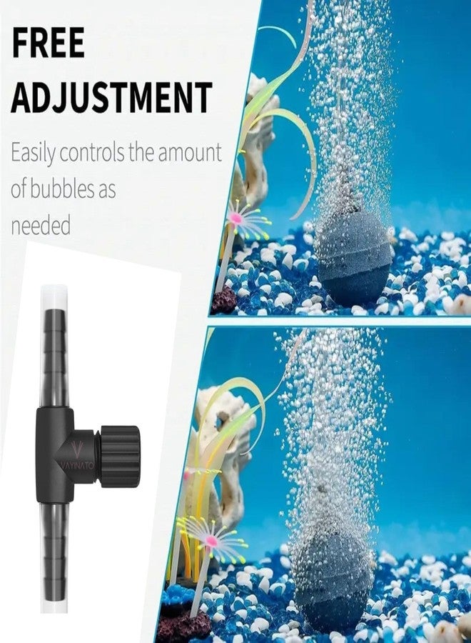 VAYINATO® Aquarium (Blue) Air Flow Control Valve T Shaped Single Way Plastic Air Flow Control Regulator Aquarium Air Pump Accessories | Easy Installation by Petzlifeworld (Pack of 5) - Image 4